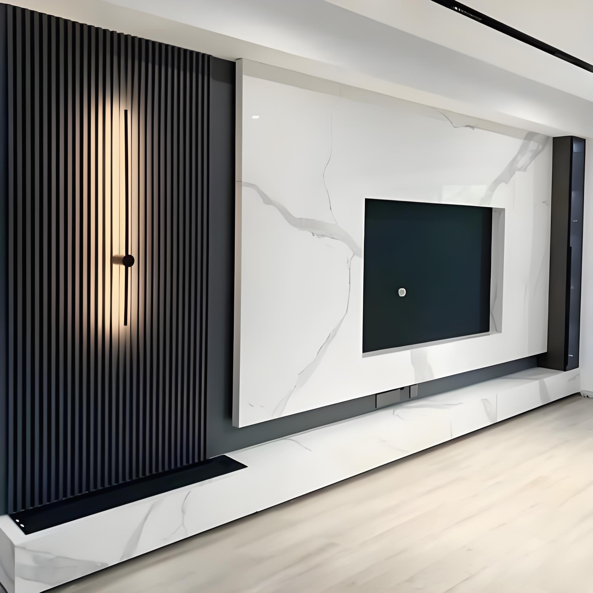 KW205 Second generation co extruded wood plastic Great Wall panel background wall panel